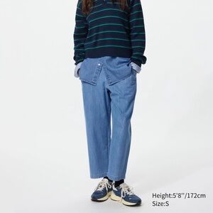 Uniqlo Women's Cotton Relaxed Pants | Denim